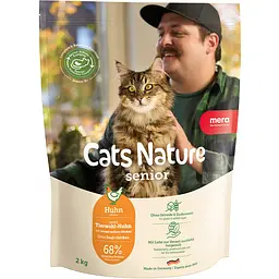 Сухий корм Mera Cats Nature Senior Chiken (Huhn) з куркою для котів похилого віку 2 кг 