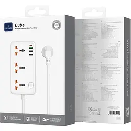 Мережевий фільтр WiWU Cube Wi-S005 30W GaN Power Strip EU White (6977703654196) [162496] - мініатюра 6