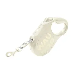 Повідець для собак WAUDOG R-leash Monochrome White L до 50 кг, 5 м, світловідбивна стрічка (816415)