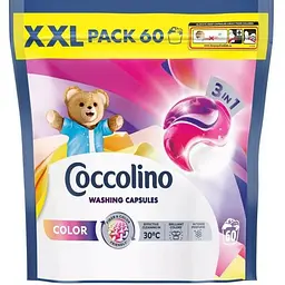 Гелеві капсули для прання Coccolino Color 60 шт