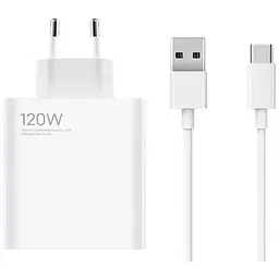 Зарядний пристрій Xiaomi 120W Charger + USB Type-C Cable White (BHR6034EU)