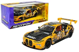 Іграшкова машинка гоночна BMW M4 GT3 1:24 Автопром світлозвукові ефекти металева 68296A(Y), кор. 26.5x13.5x1см