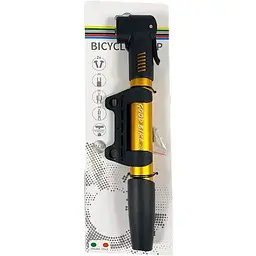 Насос ручний для велосипеда Good Bike Dual Alu AV, FV, DV жовтий - мініатюра 10
