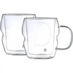 Набір чашок MasterPro Mixology з подвійними стінками 450 мл, 2 шт (BGMP-20206)