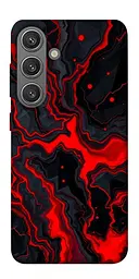 TPU чохол Demsky Black red marble для Samsung Galaxy S24