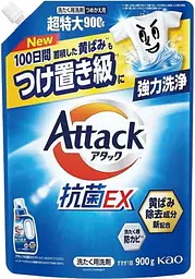 Японський антибактеріальний гель для прання Kao Attack Antibacterial EX поповнення 900 г