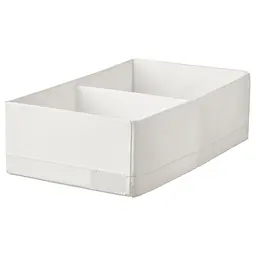 Органайзер з відділеннями IKEA білий для шухляд та полиць, 20×34×10 см