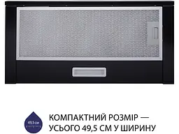 Витяжка Minola HTL 5714 BL 1100 LED - мініатюра 2