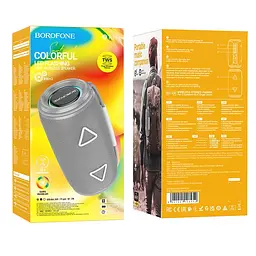 Bluetooth Колонка Borofone BR38 Free-flowing sports Dark Gray - мініатюра 2