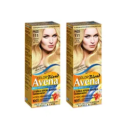 Cтійка крем-фарба для волосся Avena Blond Color мокрий пісок 111 133 мл - мініатюра 10