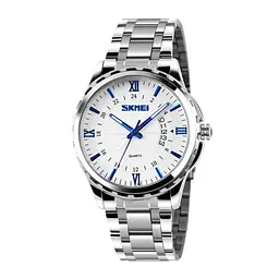 Наручний годинник чоловічий Skmei 9069 Silver - Blue, 9069SIBU (12342)