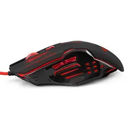 Миша Esperanza MX403 Apache USB black red (EGM403R) - мініатюра 2