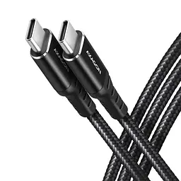 Кабель AXAGON BUCM3-CM10AB USB-C-USB-C 3.2 Gen 1, 3m, PD 60W, 3A, чорний
