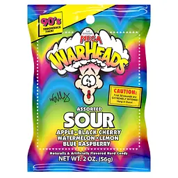 Кислые леденцы Warheads Extreme Sour Hard Candy 56 г