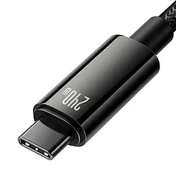 Кабель Baseus USB Type-C to USB Type-C Tungsten Gold Power Delivery 240Вт 1м Black (CAWJ040001) - мініатюра 5