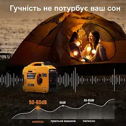 Генератор інверторний MaXpeedingRods 1.2 кВт, ручний запуск MXR1500 - мініатюра 9
