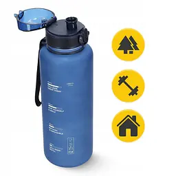 Пляшка для води 4FIZJO спортивна 1000 мл Blue (P-5905973403771) - мініатюра 10