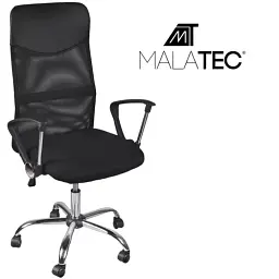 Офісне крісло Malatec MESH 23236 чорное, ергономічне, сетка, TILT - мініатюра 2