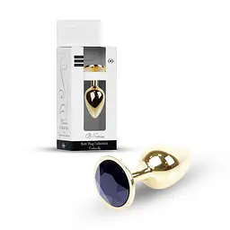Анальна пробка - Jewellery Gold Plug Black