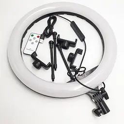Кільцева LED лампа з пультом 36см RGB 8 кольорів кільцеве світло RING LIGHT MJ36 - мініатюра 2