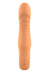 Вібратор Dreamtoys Glam Flexible Ribbed Vibe 22 см помаранчевий - мініатюра 3