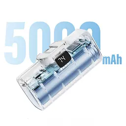 Портативний ЗП Power Bank WIWU Wi-P017-C Type-C 5000 mAh White - мініатюра 7