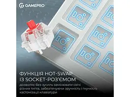 Клавіатура GamePro Asgard Ragnar White (MK285WH) - мініатюра 9