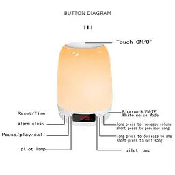 Нічник Kids Dream H03 with Bluetooth and APP 3000 mAh White - мініатюра 6