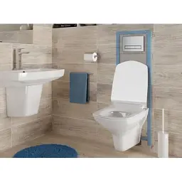 Інсталяція Cersanit Aqua 22 з кнопкою MOVI та унітазом CARINA CLEAN ON з сидінням Slim 30412 - мініатюра 9