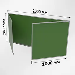 Крейдяна зелена дошка ТСО 4000х1000 мм 5-поверхова