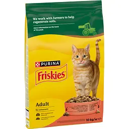 Сухий корм для котів Friskies з яловичиною, куркою та овочами 10 кг - мініатюра 2