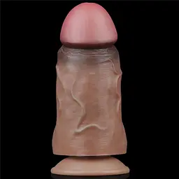 Реалістичний фалоімітатор LoveToy Nature Cock 18.2 см коричневий - мініатюра 16
