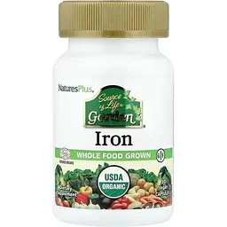 Амінокислота Source of Life Garden Iron, 30 вегакапсул Natures Plus vit0004018 - мініатюра 2
