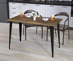 Обідній стіл Лінда 120-65 Прямі кути Loft Design (Горіх Модена)