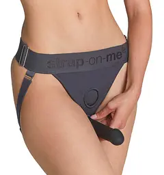 Страпон Strap-on-me Unique Lingerie Harness, One Size (сірий) - мініатюра 4