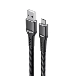 Кабель USB - USB-C Havit 3A 1 м чорний (HV-CB6217)