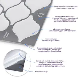 Самоклеюча поліуретанова плитка 305х305х1 мм (D) SW-00001941 - мініатюра 2