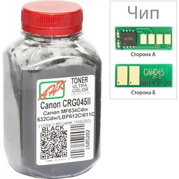 Тонер Canon MF610/630 110г Black +chip AHK (1505206)