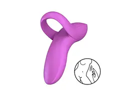 Вібратор Satisfyer Bold Lover на палець, 9.3х4.5 см рожевий