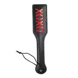 Ляскавка БДСМ XOXO для стимуляції 1 шт PVC Чорна - мініатюра 2