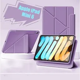 Чохол до планшета BeCover Ultra Slim Origami Flex Apple iPad Mini 6 2021 Purple (712968) - мініатюра 4