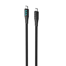 Кабель USB-C to USB-C HAVIT HV-CB6254 PD60W 3A 1м з LED індикатором Black HAVIT (27626-000) - мініатюра 1