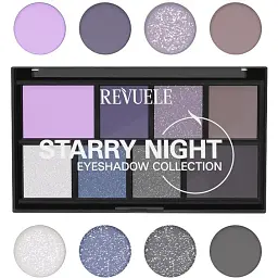 Палітра тіней для повік Revuele Eyeshadow Collection Starry Night 15 г - мініатюра 2