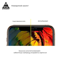 Захисне скло для ZTE Blade A52, Full Glue, 2.5D, на весь екран, глянцеве, загартоване 9H, повне проклеювання по всій поверхні, з чорною рамкою, протиударне, ArmorStandart (ARM65502) - мініатюра 4