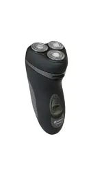 Електробритва Новий Харків НХ-8521 Мастер Black, 6W, роторна, сухе гоління, 3 плаваючі голівки для гоління, подвійні плаваючі леза, живлення від мережі, триммер для скронь, індикатор включення