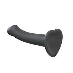 Фалоімітатор Strap-On-Me Dual Density Bendable XL 20 см (сірий) - мініатюра 2
