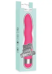 Вібратор Toy Joy Funky Wave Viberette 18 см рожевий - мініатюра 2