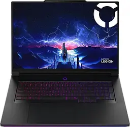 Ноутбук Lenovo Legion 9 18IAX10 (18 WQUXGA IPS 240/440 Гц, Intel Ultra 9-275HX, 64 GB, 2 TB + 2 TB, RTX 5090 24 GB, W11P) Eclipse Black (83EY000XUS)