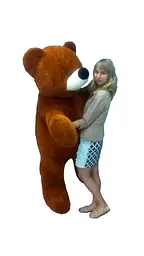 Великий ведмедик Alina Бублик 180 см коричневий - мініатюра 3