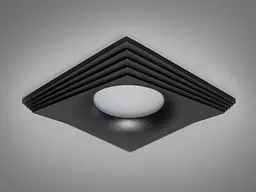 Серія "Аluminium", якісний алюмінієвий точковий світильник, чорний - мініатюра 4